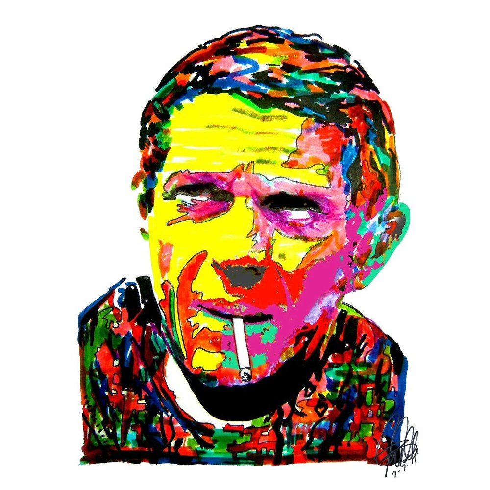 Steve McQueen Actor Great Escape Poster Print Wall Art 18x24